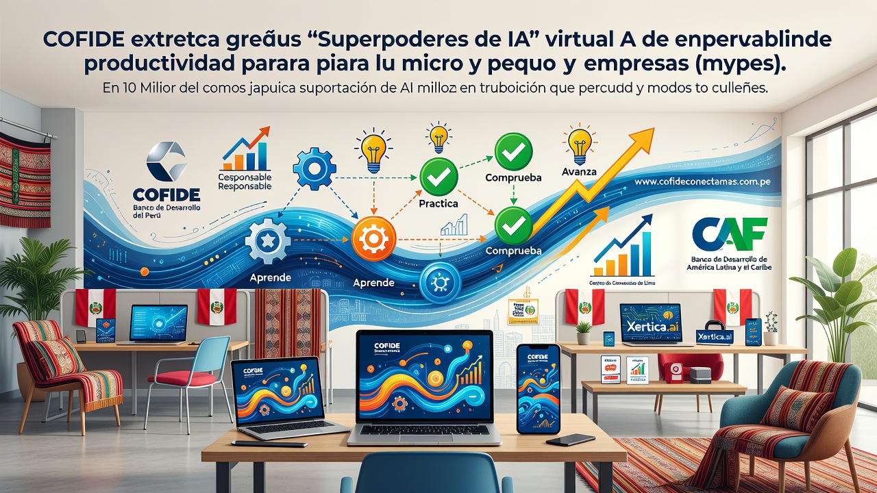 COFIDE lanza curso gratuito de IA para que mypes peruanas mejoren su productividad